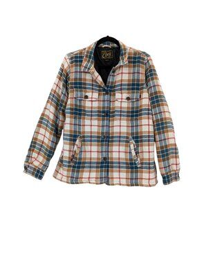 Obey‎ Plaid Quilted Lined Flannel Jacket Streetwear Grunge Workwear Skater Large